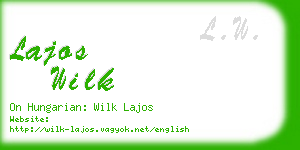lajos wilk business card